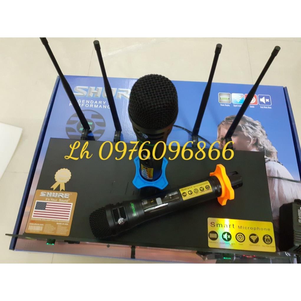 ( XẢ HÀNG GIÁ SỐC ) Micro Không Dây Shure UGX 21 Hàng Chuẩn Loại 1- Micro Không Dây Shure 21 Loại 1- Combo Mic Hát Karao