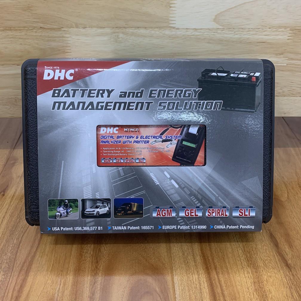 Máy Kiểm Tra Bình Ắc Quy xe máy, thiết bị kiểm tra, máy test, máy đo bình ắc quy ô tô và hệ thống điện DHC BT501, có in
