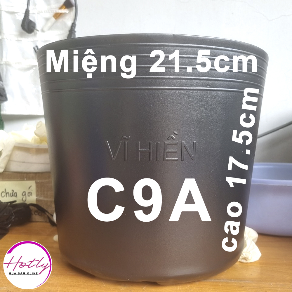 Sỉ 500 Chậu nhựa C9.A 21.5x17.5cm trồng cây ăn trái và hoabền 10 năm -77120