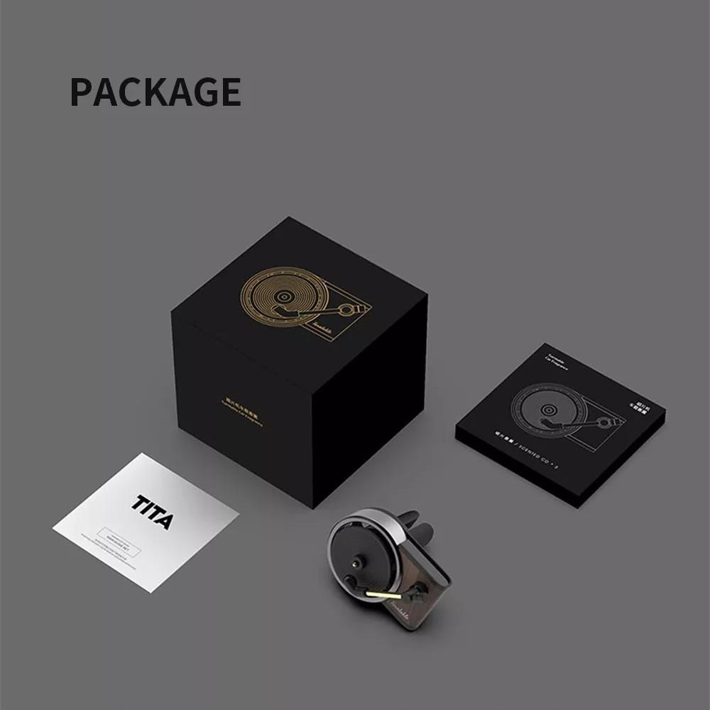 Thiết bị thu âm kiêm khuếch tán hương thơm Tita trang trí cho xe hơi