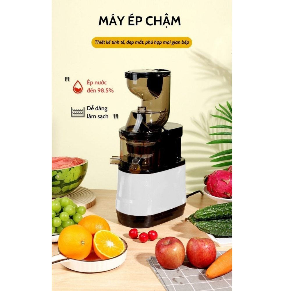 Máy Ép Chậm Trái Cây Hoa Quả MST Công Suất 150W Công Nghệ Ép Lạnh Giữ Nguyên Dưỡng Chất Vitamin