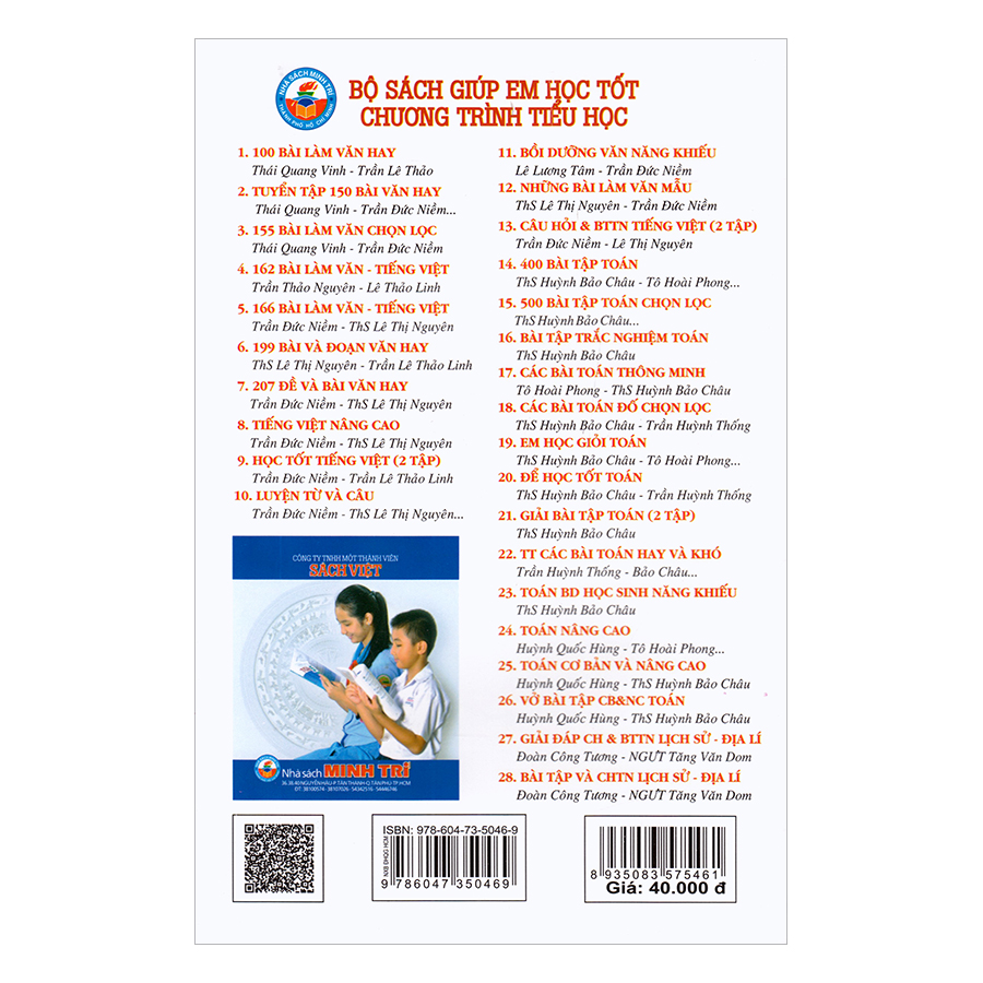 Các Bài Toán Đố Chọn Lọc (Lớp 1, 2, 3, 4, 5)