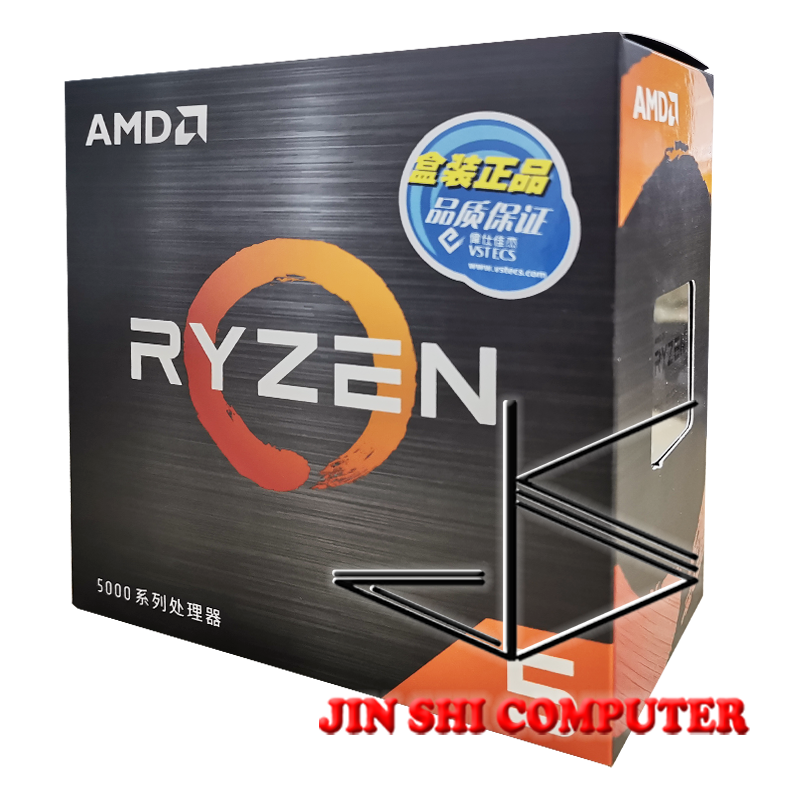 Mới AMD Ryzen 5 5600 R5 5600 3.5 GHz 6 Nhân 12 Luồng 7NM 65W L3=32M 100-000000927 Ổ Cắm AM4 Có Quạt