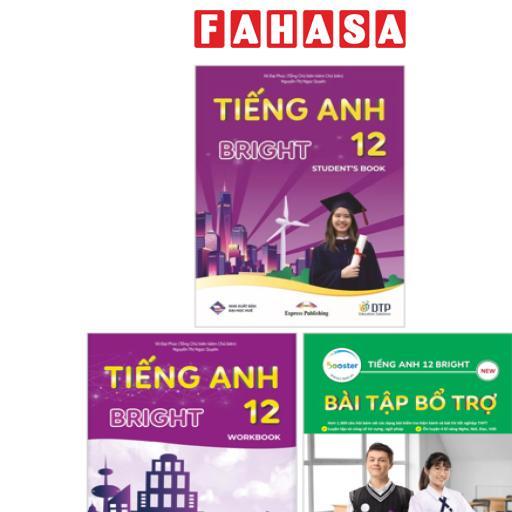 Sách - Bộ Sách Tiếng Anh 12 - Bright - Student's Book + Workbook + Bài Tập Bổ Trợ (Bộ 3 Cuốn)