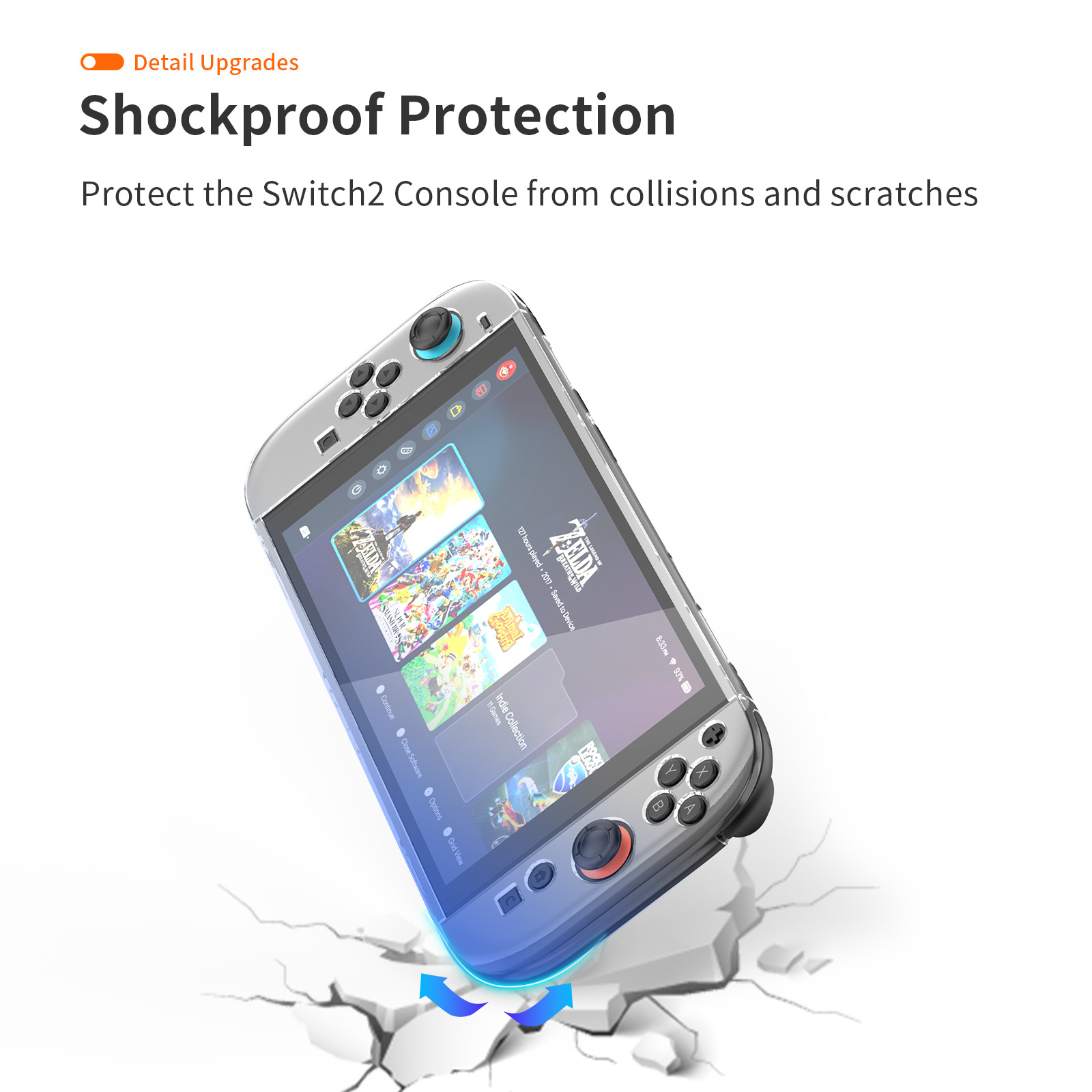 Bao Case Ốp Cứng Trong Suốt PC bảo vệ cho Nintendo Switch 2 - Hàng Chính Hãng