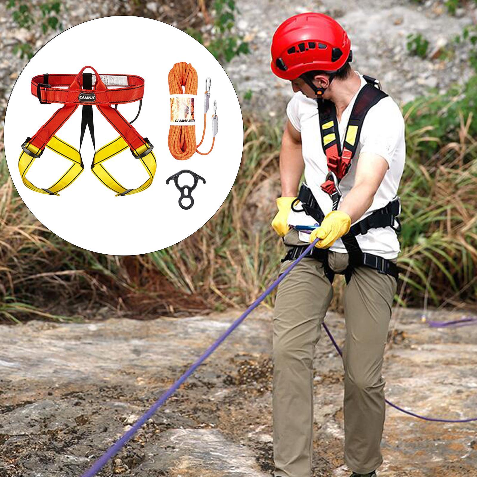 Climbing Harness  Belt Tree Climbing Rappelling Equip Blue