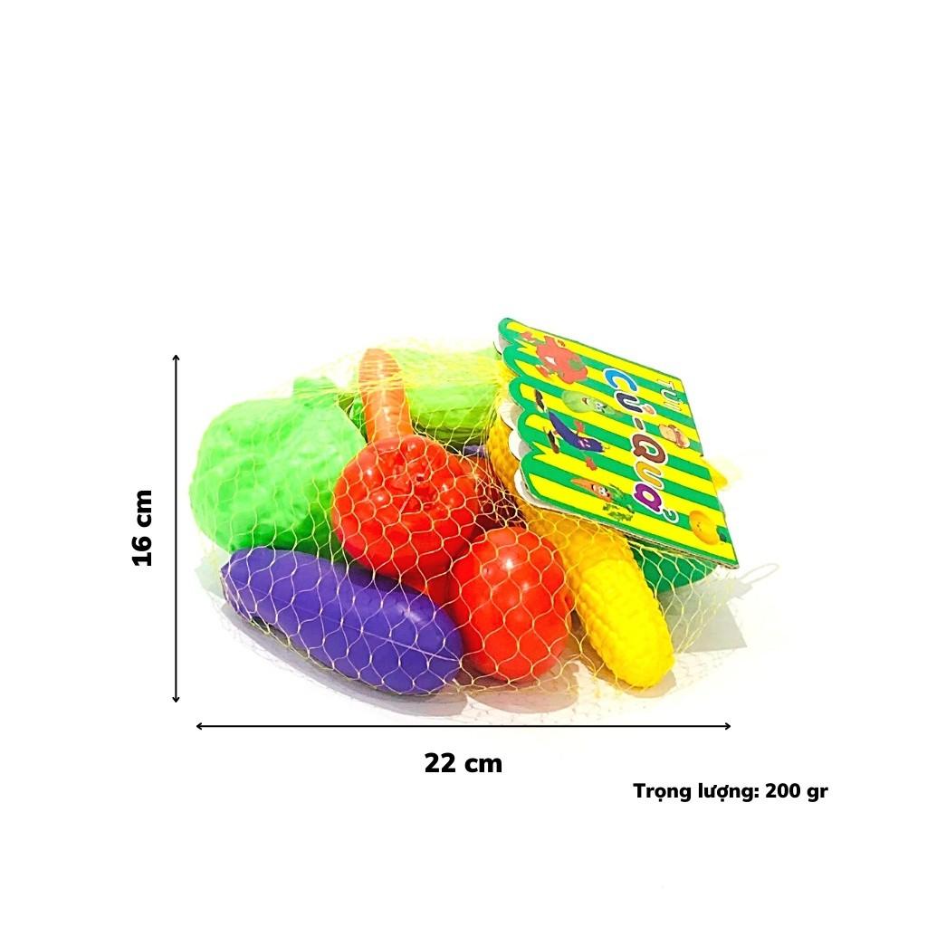 Túi rau củ quả bằng nhựa đồ chơi mầm non thông tư 02