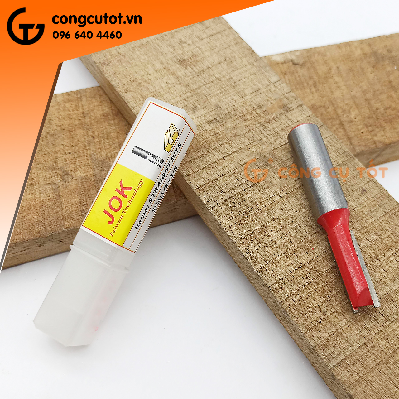 Mũi phay gỗ lấy nền chân 12.7mm cạnh cắt 10mm