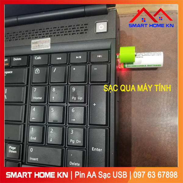 Pin tiểu AA sạc cổng USB 1.2V 1450mAh