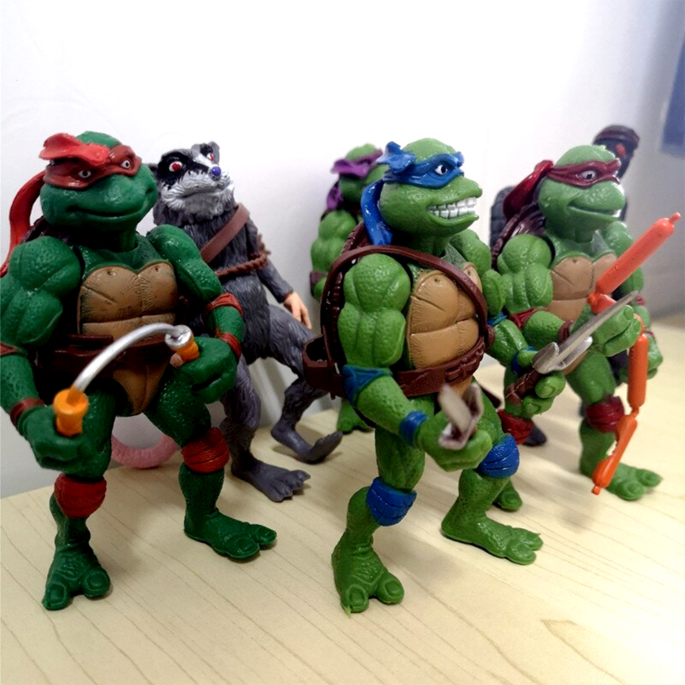 Bộ đồ chơi 06 mô hình nhân vật Ninja Rùa - Ninja Turtle Toys bằng nhựa đặc có khớp cử động linh hoạt
