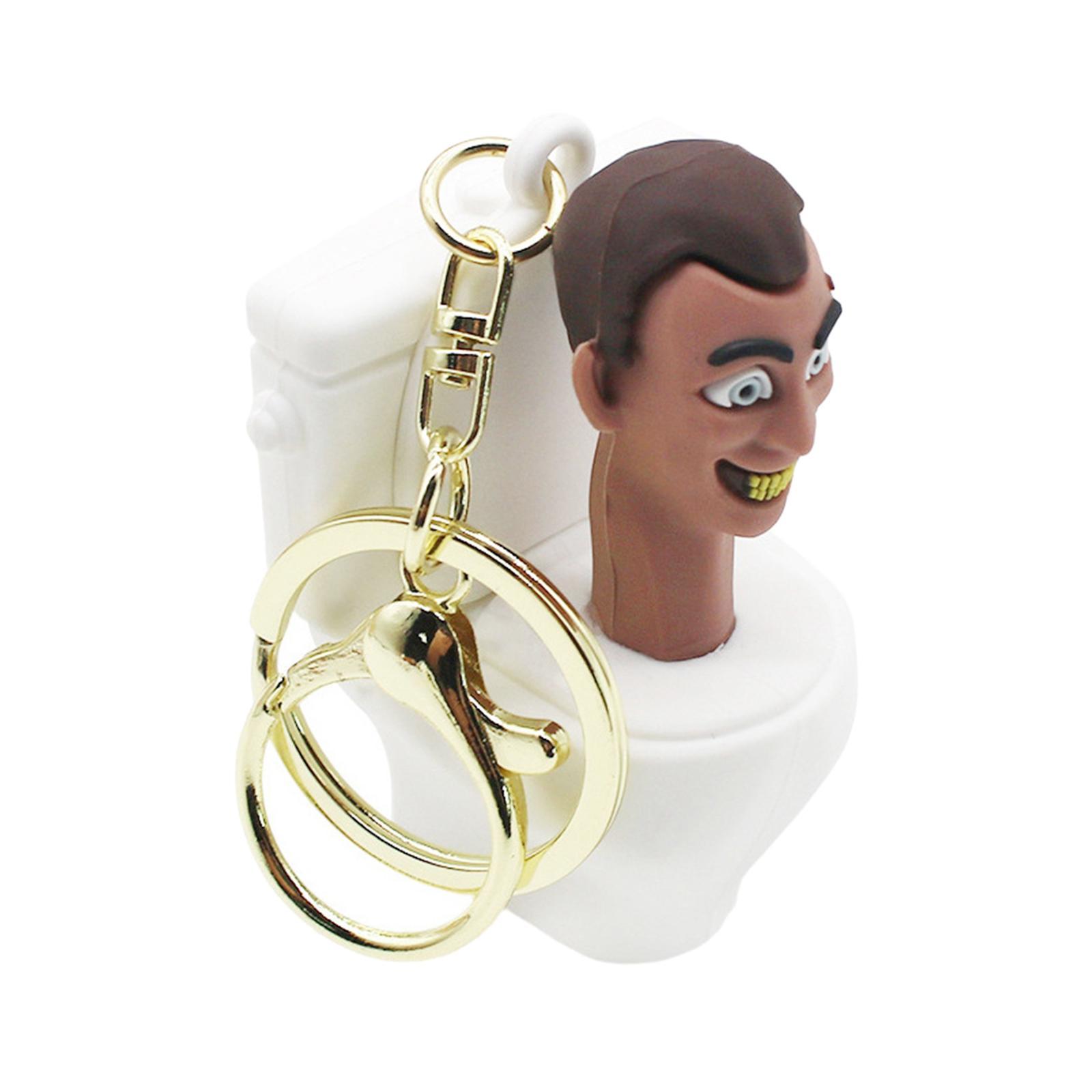Toilet Key Chain Pendant Decoration Keychain for Purse Backpack Men