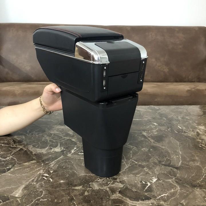 Hộp tỳ tay ô tô dành cho xe Suzuki Celerio cao cấp tích hợp 7 cổng USB - Mã: DUSB-CRNK-D