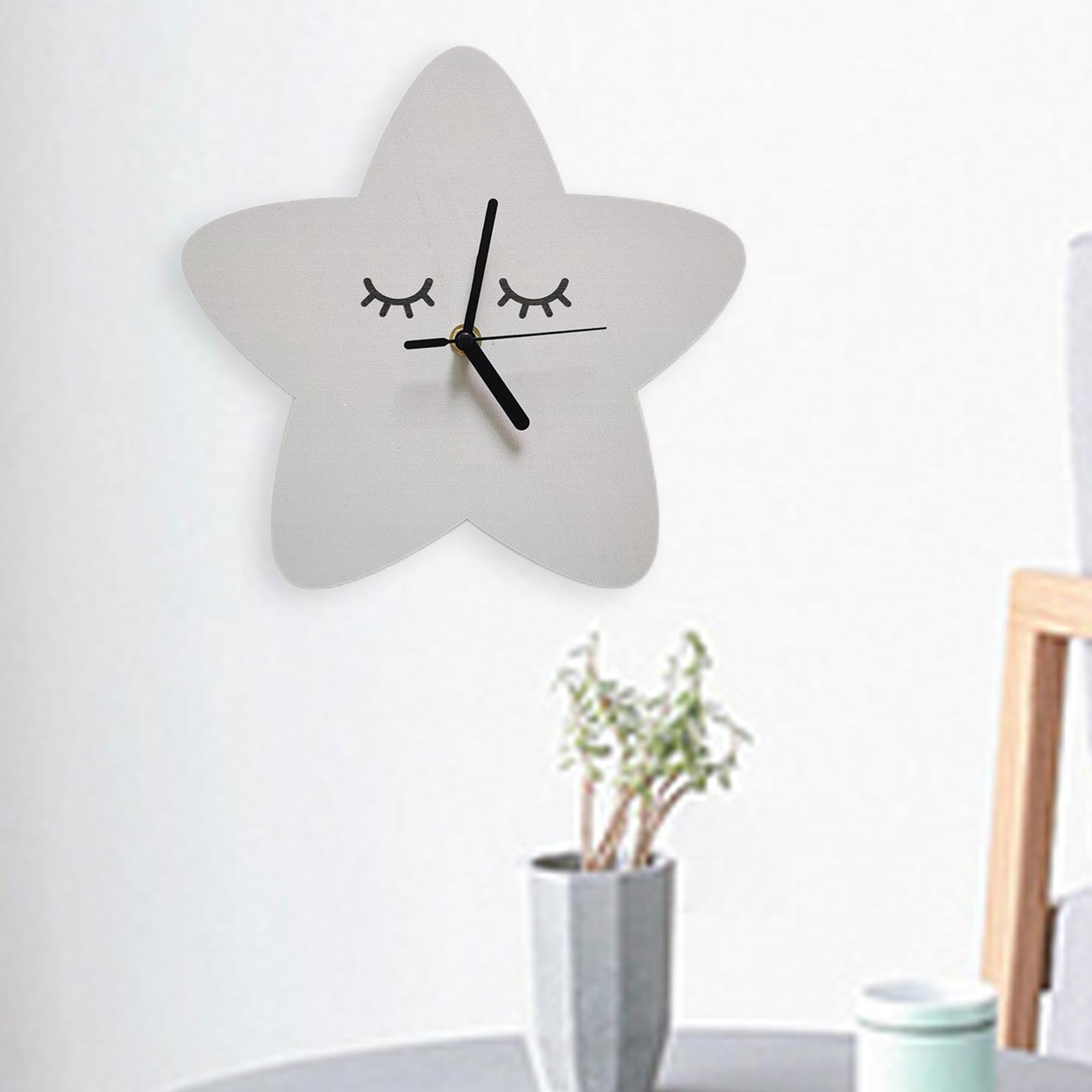 Cute Wall Clock Kids Home Birthday Children Silent Playroom