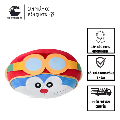 Gối mặt Doraemon phiên bản phim 2023 - Sản Phẩm Có Bản Quyền, Phân Phối Bởi Teenbox
