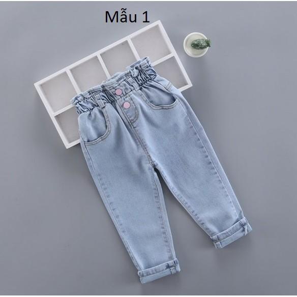 (Size 11-31kg) Quần bò, quần kaki dài cho bé gái siêu mềm, co giãn