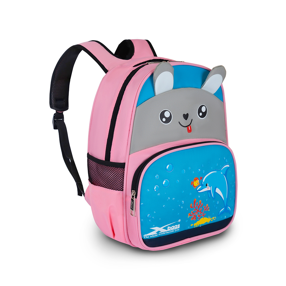 Ba lô dành cho bé gái mầm non đến lớp 3 Xbags dolphin Xb 3021