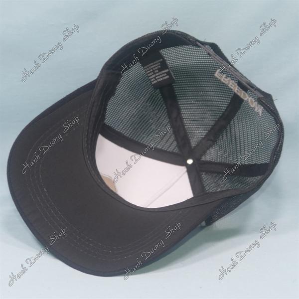 Nón kết lưới thêu đại bàng thêu chữ Freedom phía sau khóa nhựa phía trong có may tem vòng đầu 55-58cm - Đen &amp; trắng