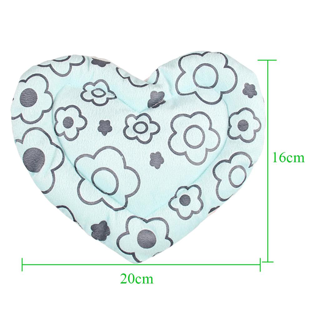 Small Animal Hamster Play Mat Seat Pad Sleep Bed Play Toy Heart Shape Pink