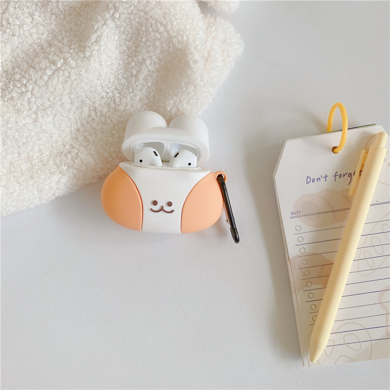 Bao Case Cho Airpods 1/ Airpods 2 / Airpods Pro Hình Mặt Thỏ Cute