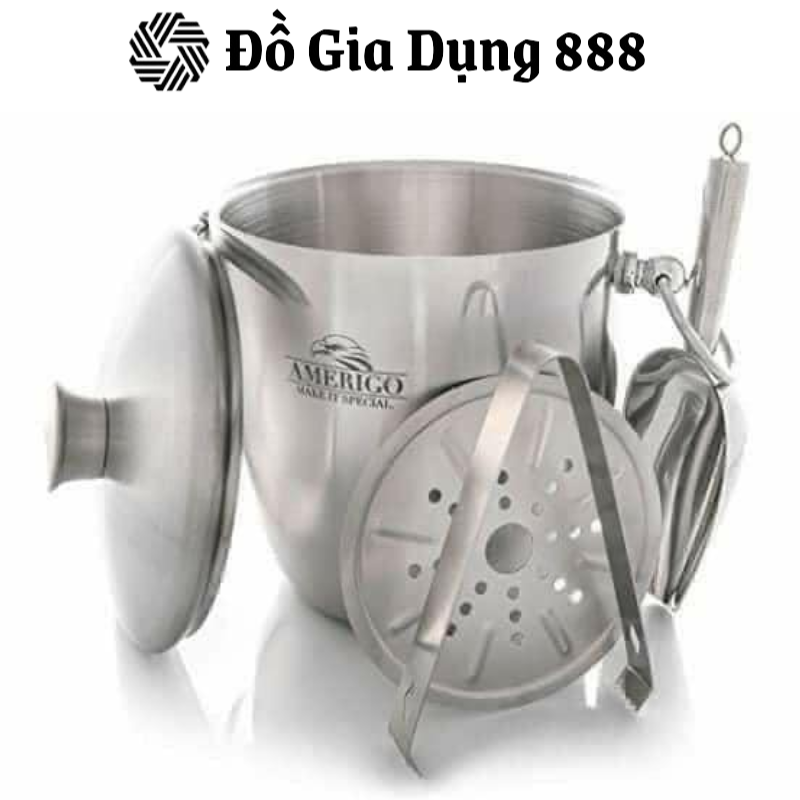 Xô Đá Amerigo, Xô Đựng Đá, Ướp Rượu Lạnh, Xô Ủ Rượu, Dung Tích 3L, Chất Liệu Thép Không Gỉ, Nhập Đức