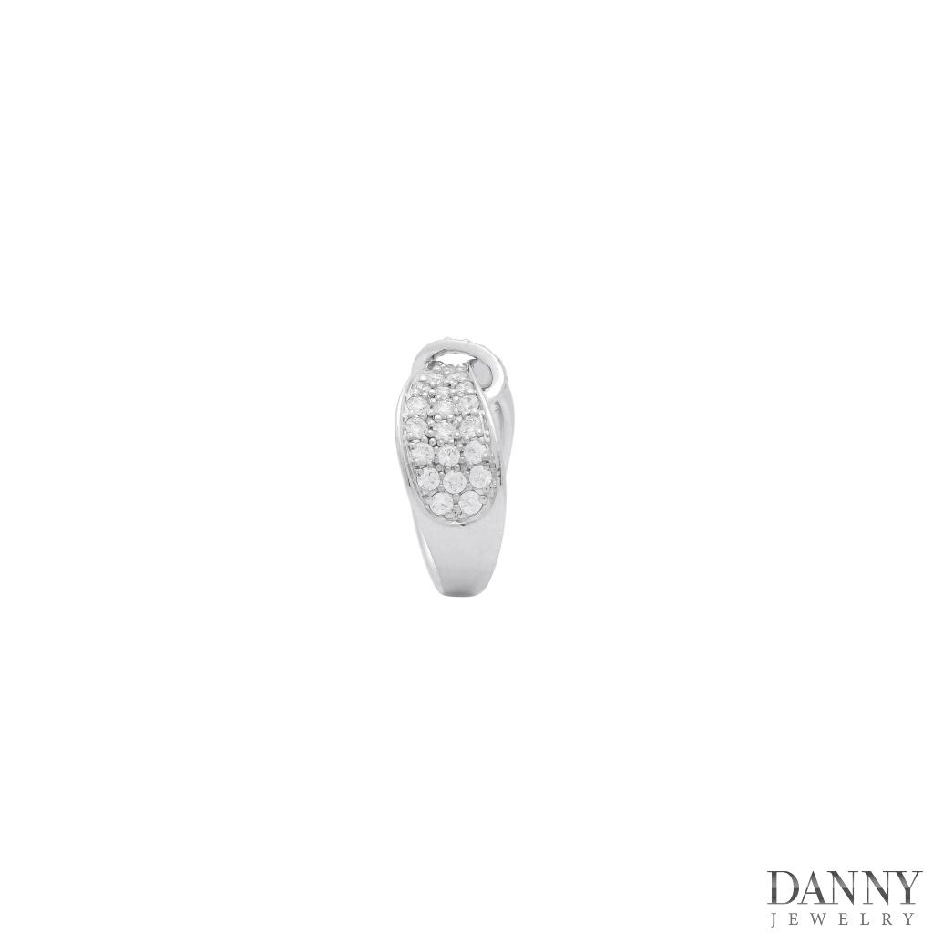 Nhẫn Nữ Danny Jewelry Bạc 925 Xi Rhodium Đính Đá CZ Thời Trang Hình Nơ KI2GZ001