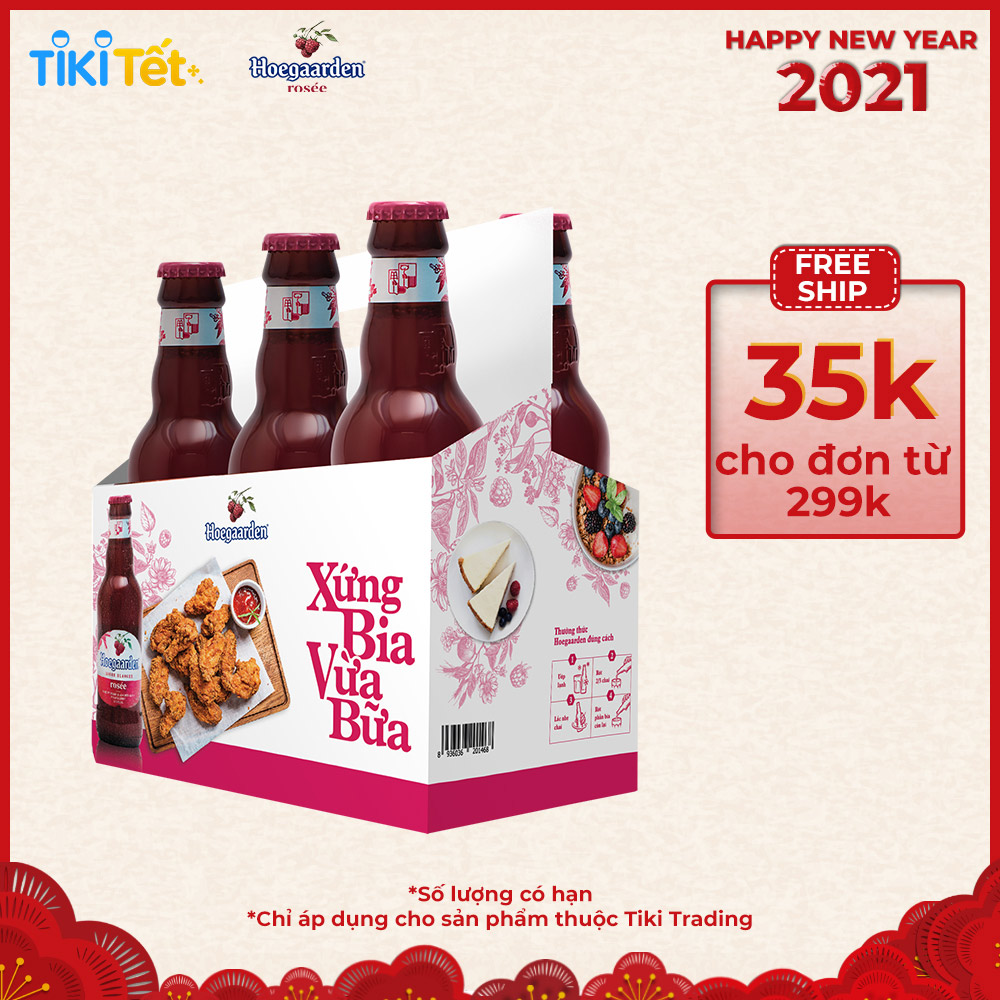 Bia Hoegaarden Rosée 250ml 6 chai