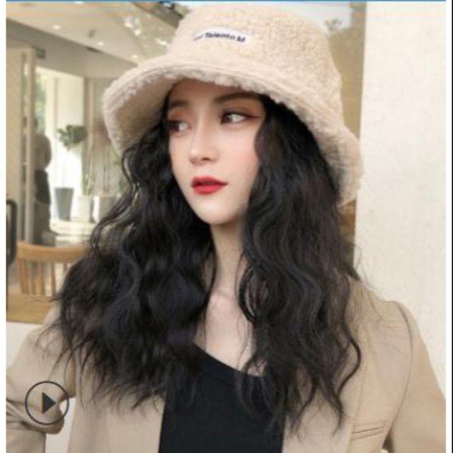 Tóc giả cao cấp ️️  ️️ nguyên đầu xù kèm mũ lông siêu đẹp