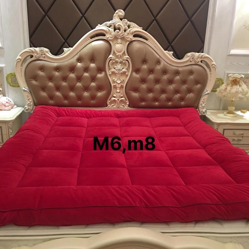 Đệm,Nệm topper nỉ nhung mềm mịn_ Chuẩn Loại 1_tấm nệm trải giường, khách sạn đủ kích thước m6,m8,2m