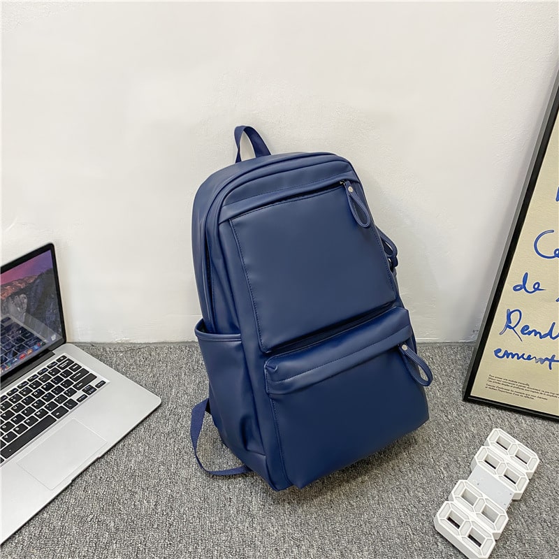 Balo Nam Nữ Da Trơn Form Chữ Nhật Đựng Laptop CHIPVN - P124