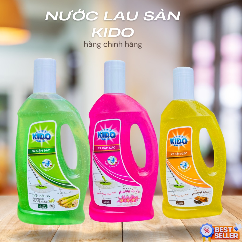 Nước Lau Sàn KIDO Hương Hoa LyLy 1 Lít - Lựa Chọn Hoàn Hảo Cho Ngôi Nhà Của Bạn