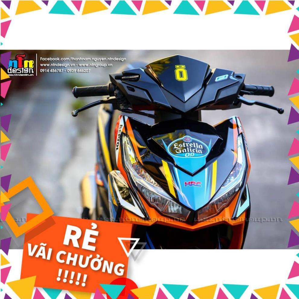 Tem Rời Vario Mẫu Cam Đen