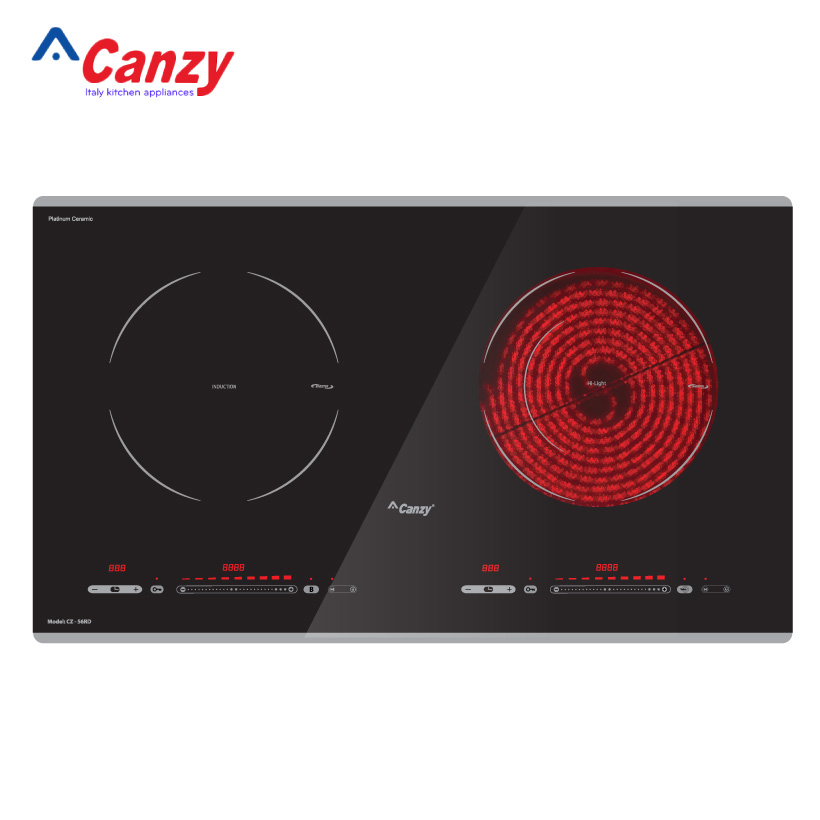 Bếp từ đôi hồng ngoại cảm ứng Canzy CZ-56RD - Hàng chính hãng