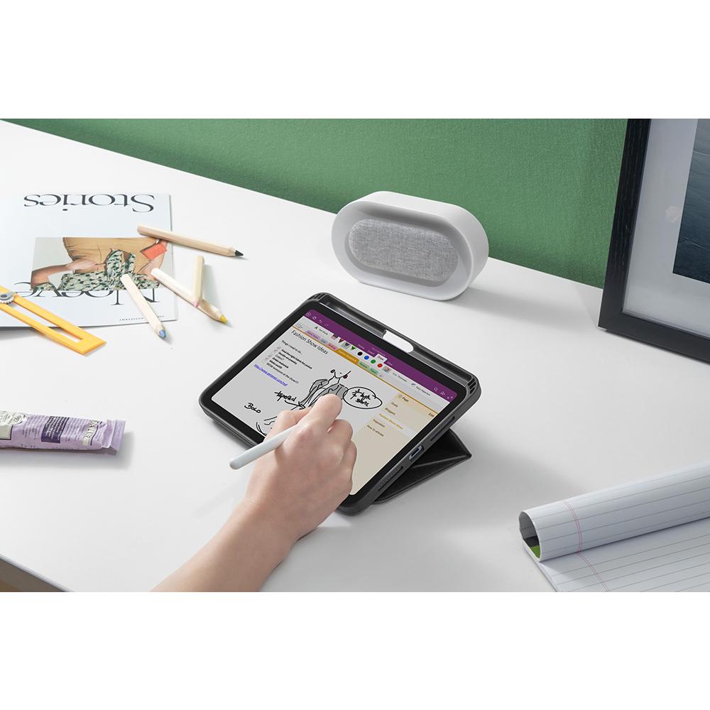 ỐP BAO DA DÀNH CHO IPAD MINI 6 TOMTOC TỪ TÍNH ĐA GÓC VERTICAL HỖ TRỢ SẠC KHÔNG DÂY BÚT PENCIL