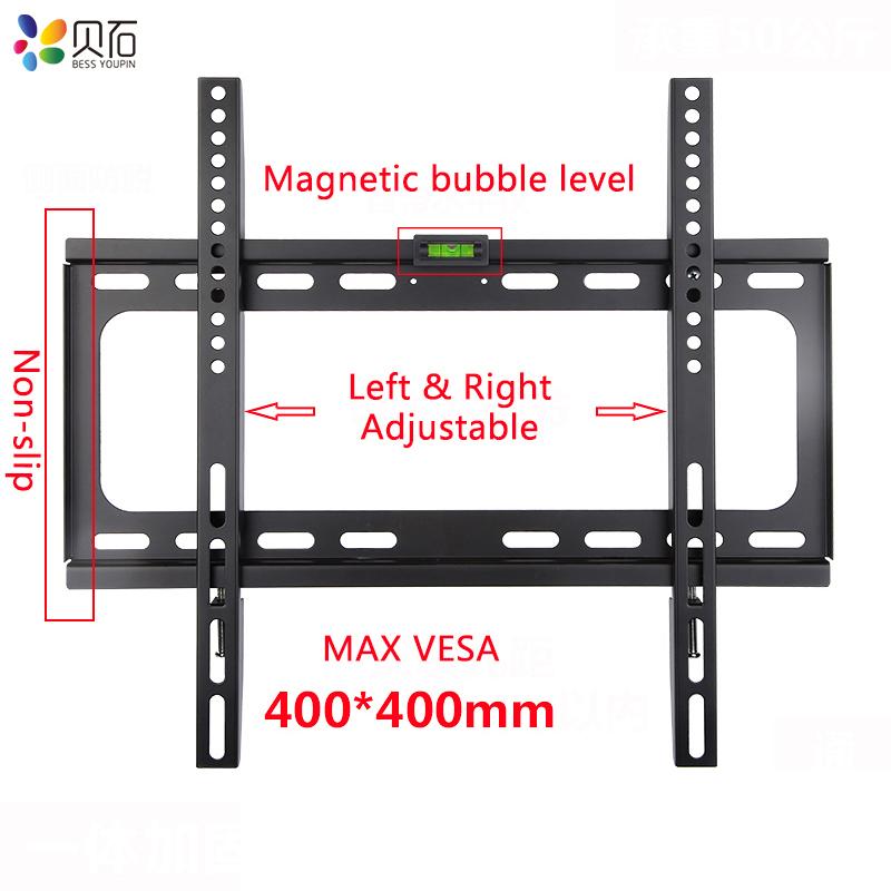 Khung giá treo tường của Universal TV cho hầu hết các giá treo TV huyết tương LED 26-55 inch lên đến Vesa 400x400mm và công suất tải 110 lbs