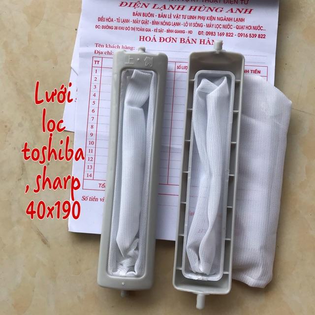 Lưới lọc máy giặt toshiba (40x190, 60x81, 104x35, 102x35, 35x127