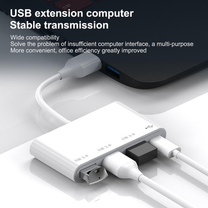 Hub ANKNDO chia 4 cổng usb 2.0 3.0 tốc độ cao 4 trong 1 cho Laptop Notebook