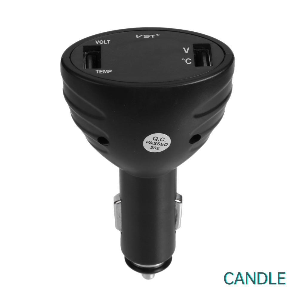 Bộ Sạc Usb Kép 12v 3 Trong 1 Cho Xe Hơi