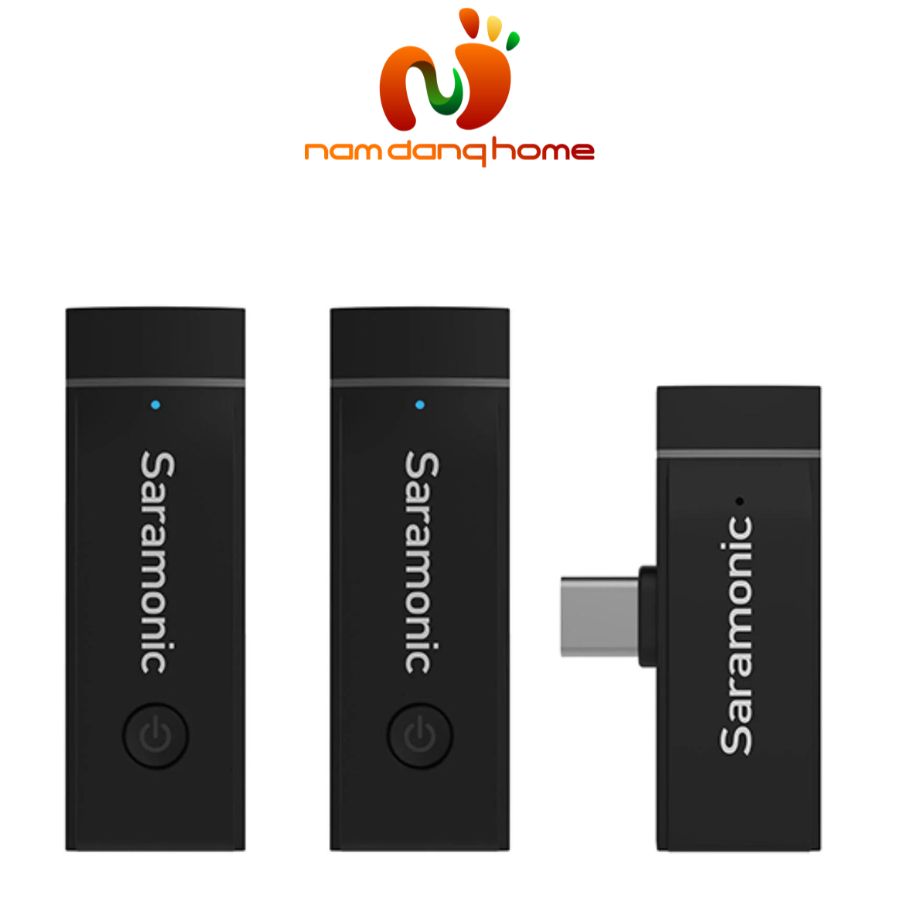 Micro thu âm Saramonic Blink Go-U2 Kit - Thiết bị ghi âm kết nối đa hướng hỗ trợ cổng cắm USB-C tương thích điện thoại, máy tính - Hàng nhập khẩu