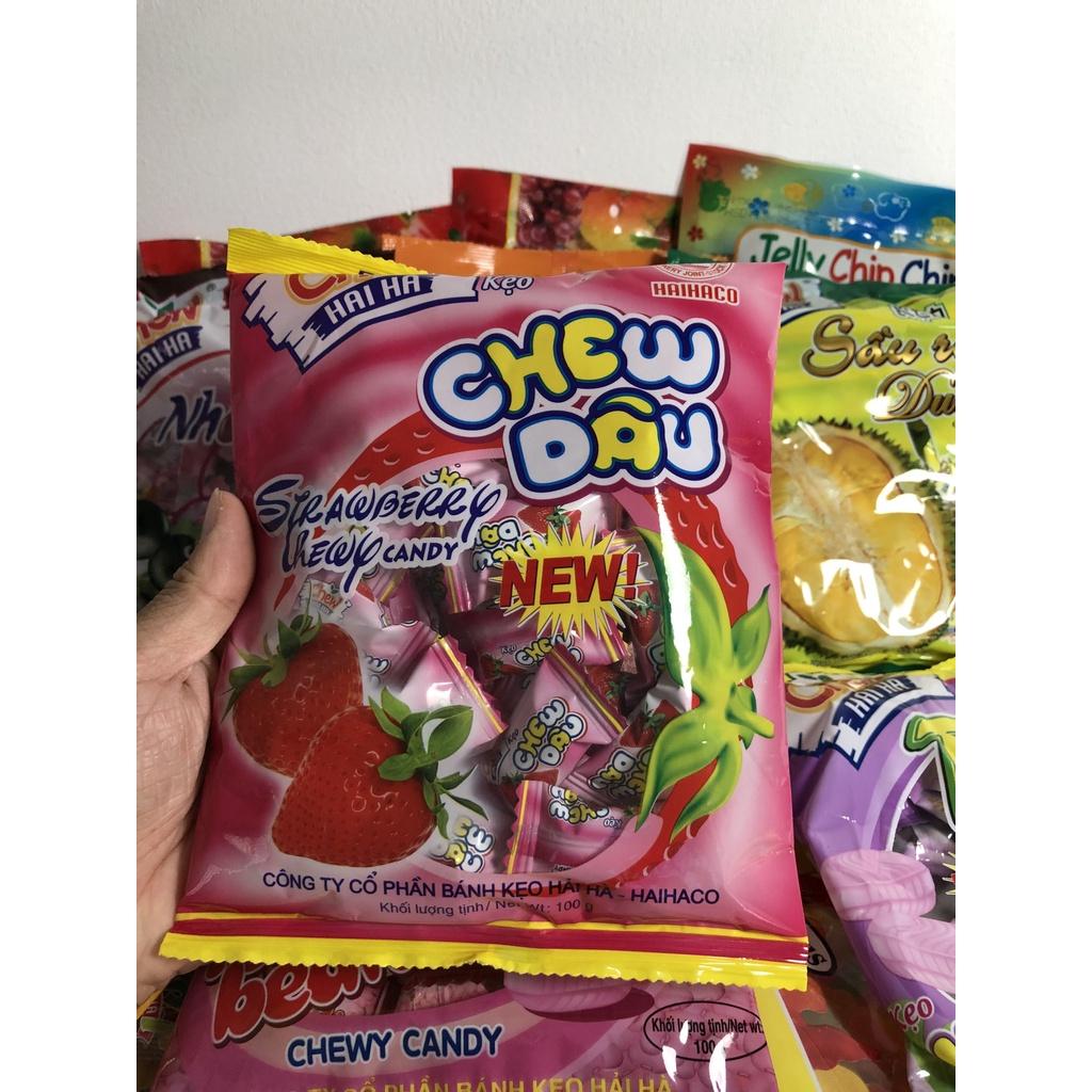 Kẹo Chew mềm HẢI HÀ hương Dâu - Hàng chính hãng