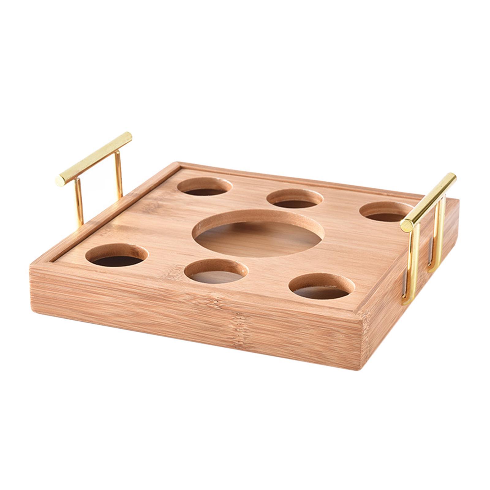 Glass Tray Holder Serving Tray Display Rack Base for Cabinet Party Kitchen