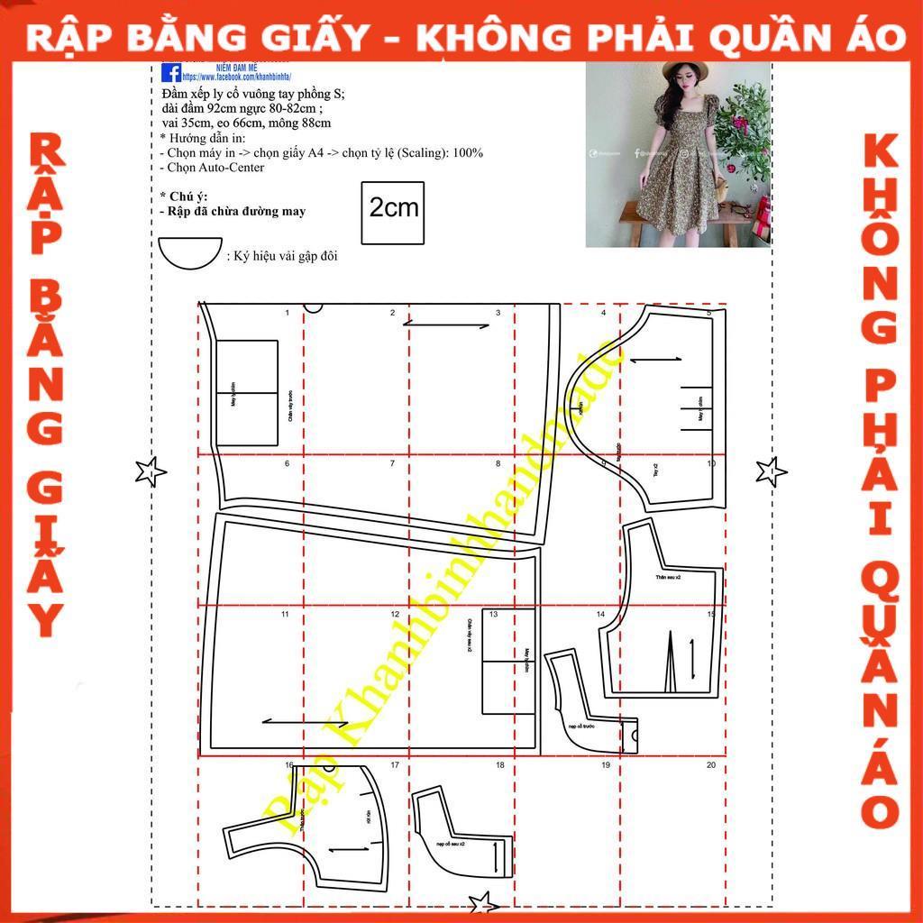 Rập giấy A0 mã 1224 - không phải quần áo (BẢN VẼ)
