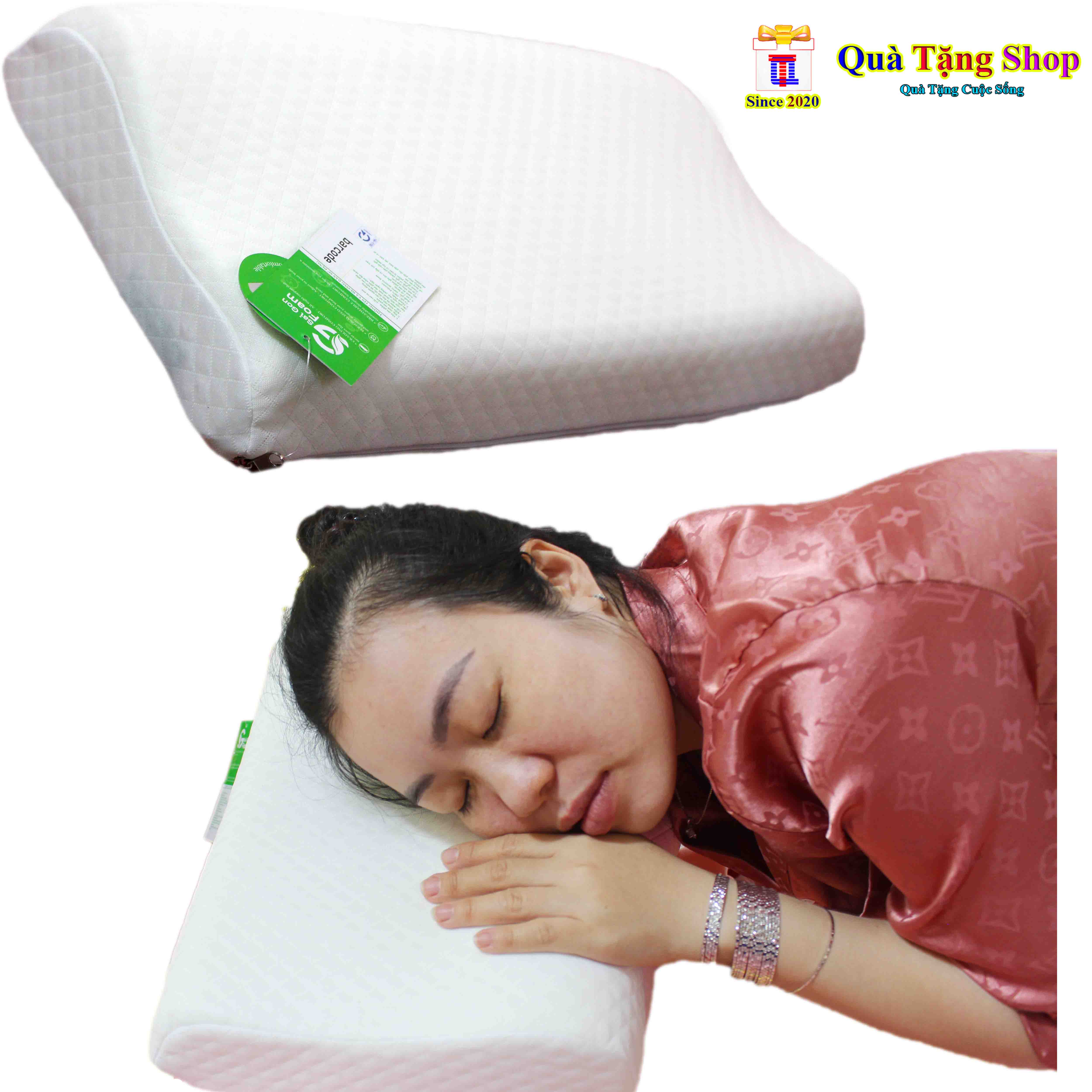 GỐI CAO SU NON CAO CẤP 100% SIÊU ÊM