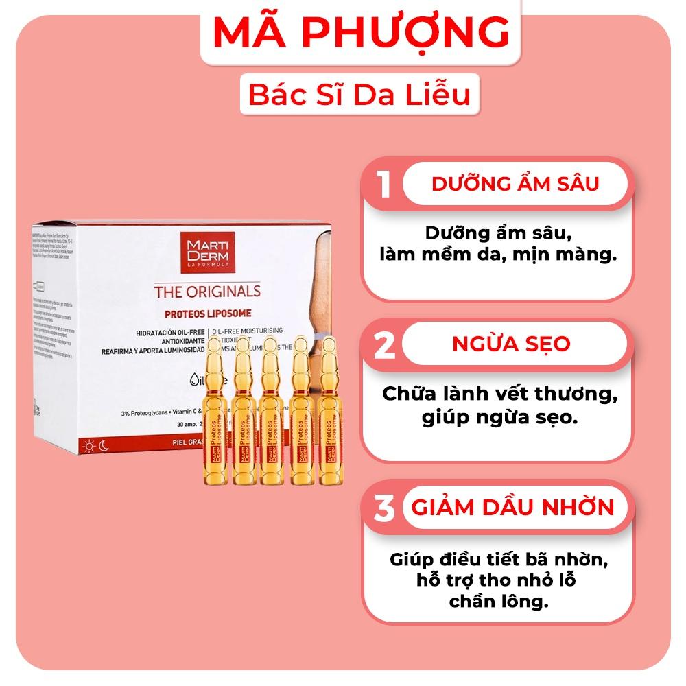 Tinh chất chống lão hóa, phục hồi và kiểm soát bã nhờn Martiderm The Originals Proteos Liposome ( ỐNG LẺ)