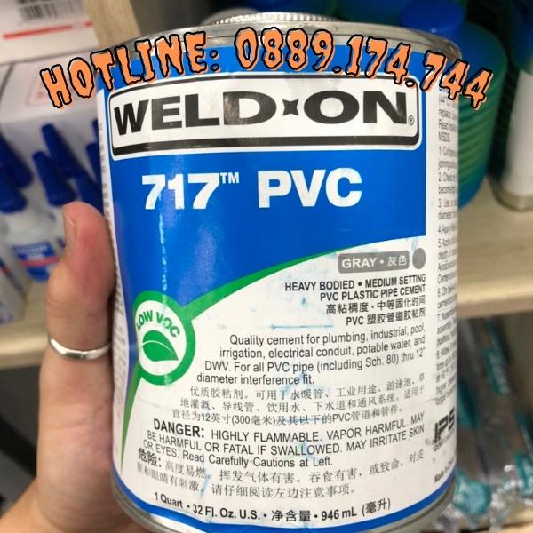 Keo dán ống nhựa PVC WELD-ON  717
