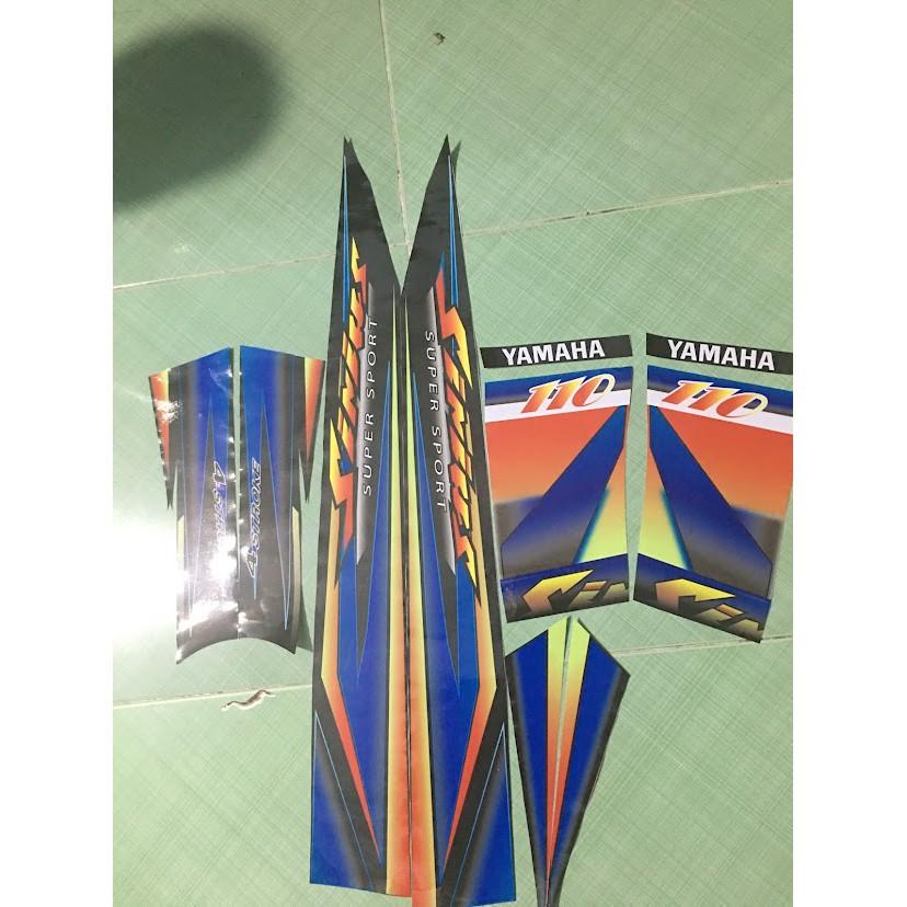 Tem sirius 110 xanh đen crom