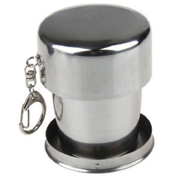 Cốc inox cá nhân gấp gọn sáng tạo, ly uống nước du lịch gấp gọn