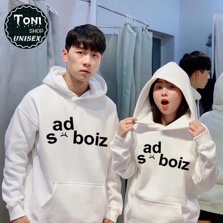 ÁO HOODIE SADBOIZ Nỉ Bông Cao Cấp - In Pet Siêu Bền Siêu Đẹp