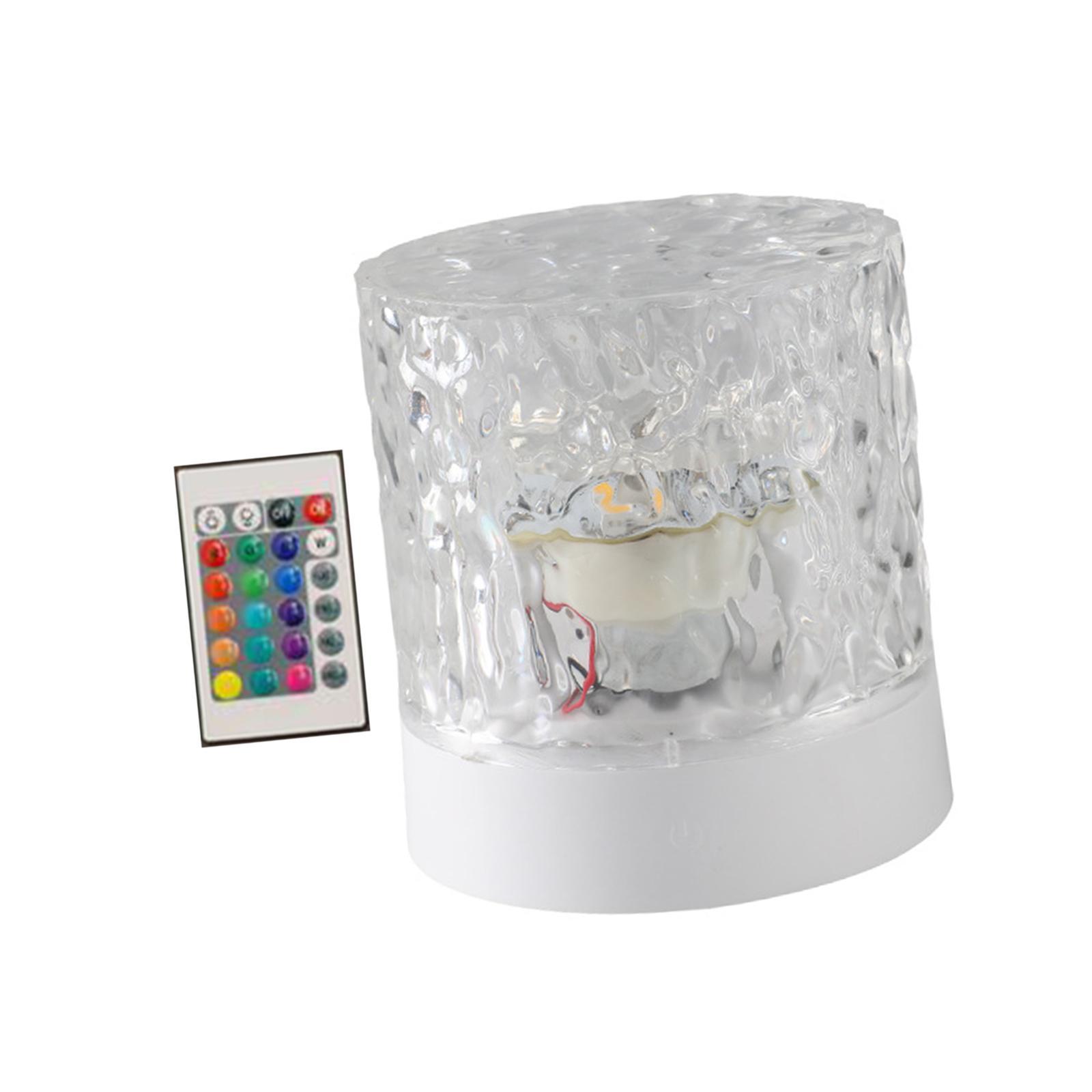 Dynamic Rotating Water Night Light, Atmosphere Lamp Night Light Romantic 16 Color with Remote for Bar Party