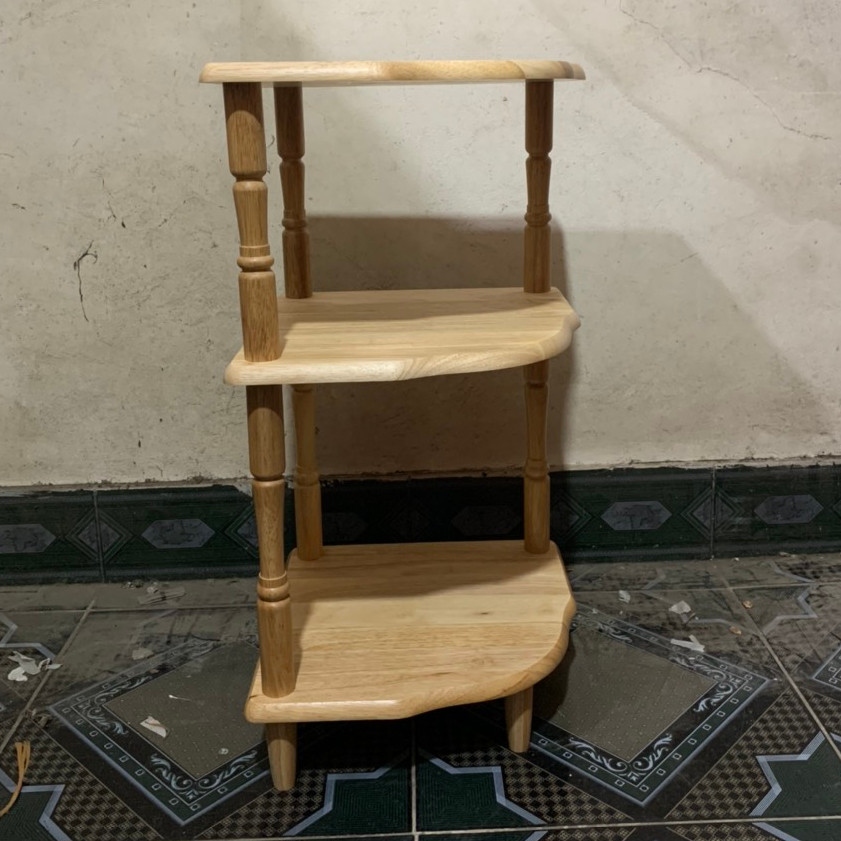 Kệ góc 3 tầng chân tròn