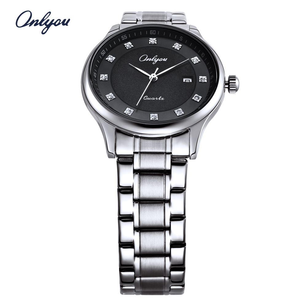 Đồng hồ Onlyou Nam 81062GD Dây thép không gỉ 39mm